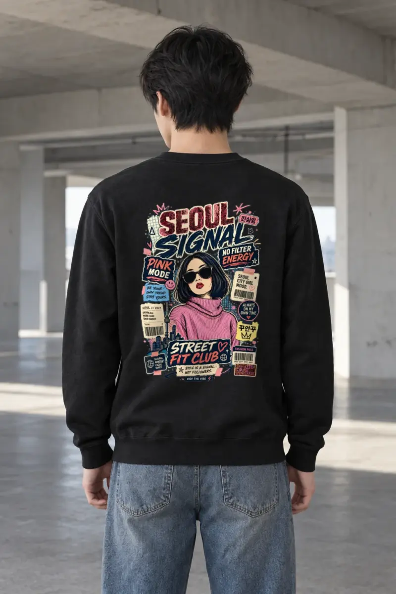"Seoul Signal" Heavy Blend Unisex Crewneck Sweatshirt