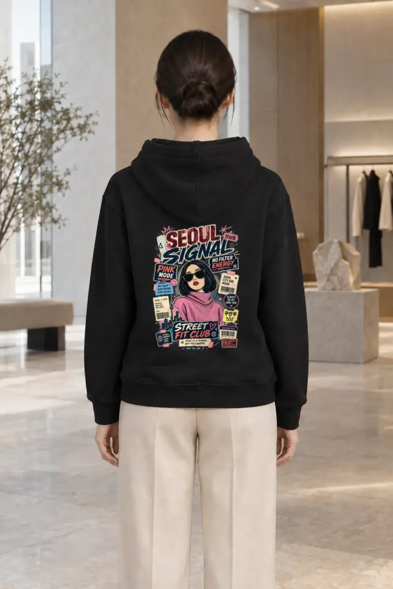 "Seoul Signal" Heavy Blend Unisex Pullover Hoodie | Gildan 18500