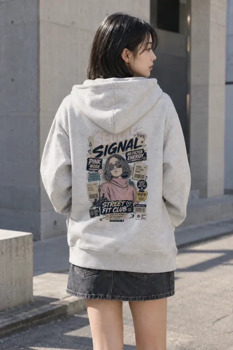 "Seoul Signal" Heavy Blend Unisex Pullover Hoodie | Gildan 18500