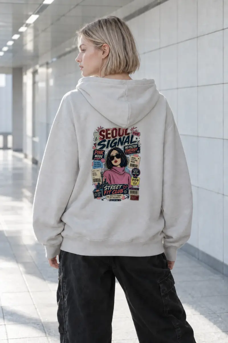 "Seoul Signal" Heavy Blend Unisex Pullover Hoodie | Gildan 18500