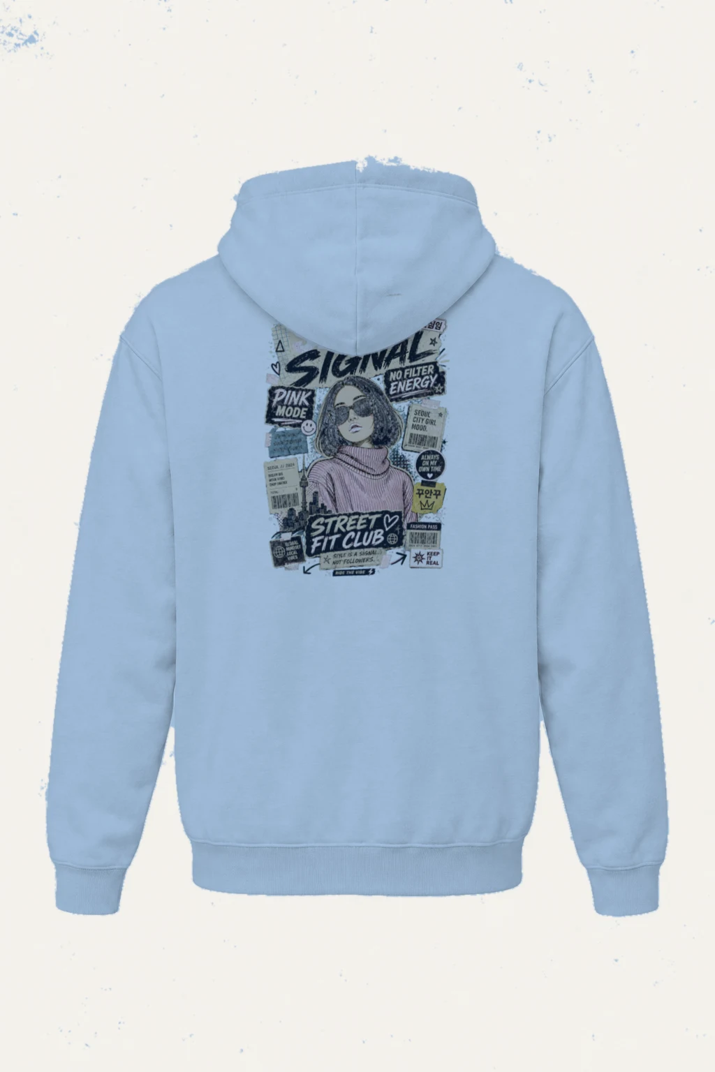 "Seoul Signal" Heavy Blend Unisex Pullover Hoodie | Gildan 18500