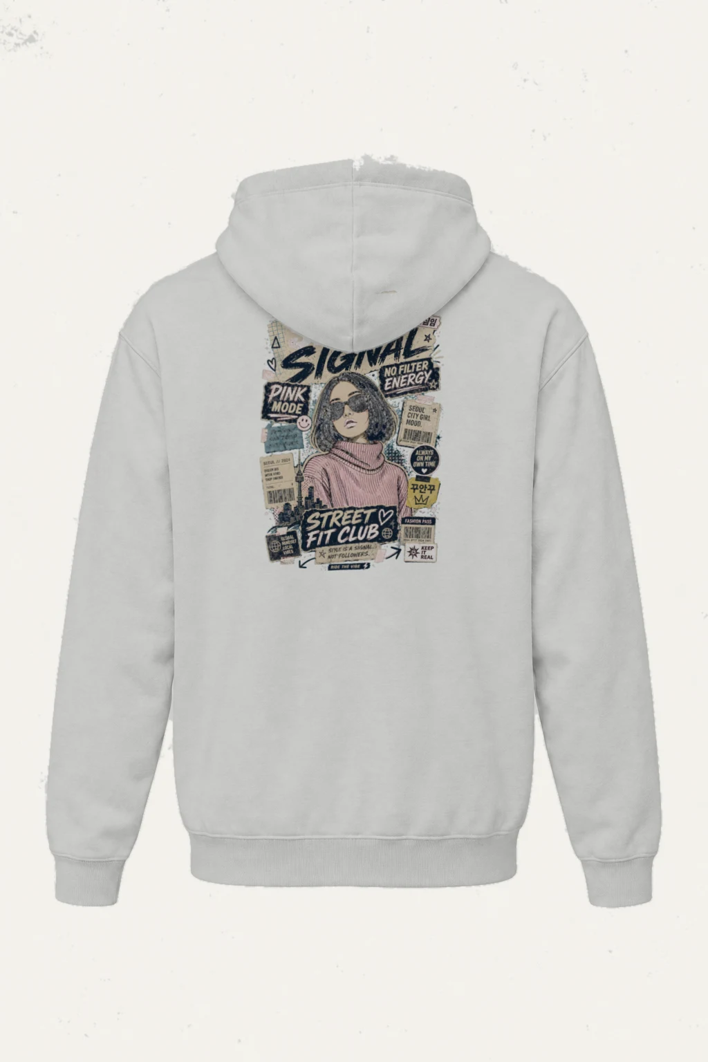 "Seoul Signal" Heavy Blend Unisex Pullover Hoodie | Gildan 18500