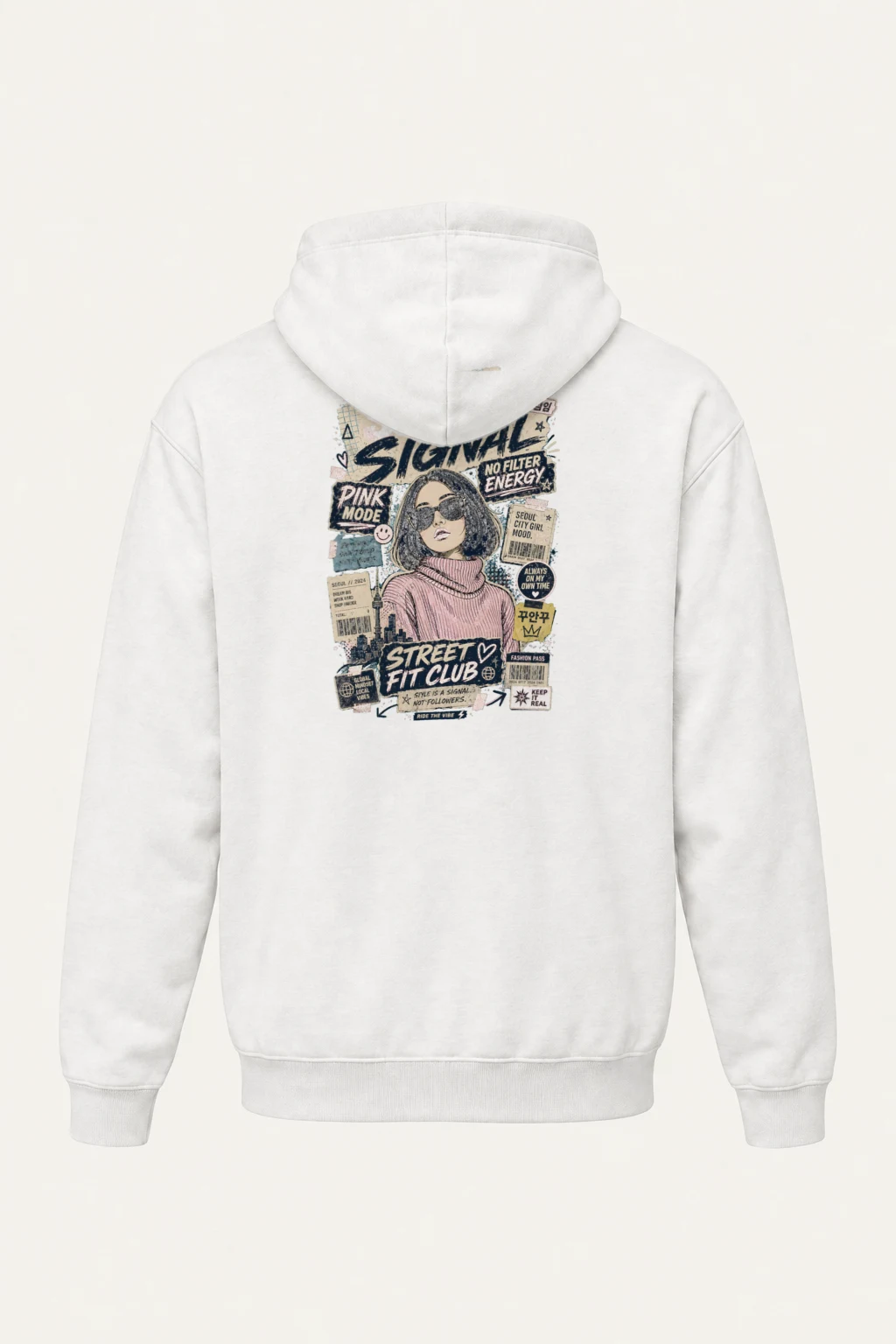 "Seoul Signal" Heavy Blend Unisex Pullover Hoodie | Gildan 18500
