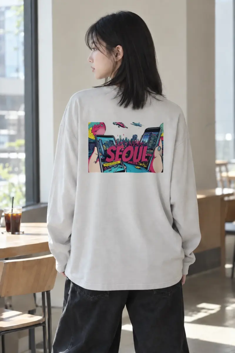 "Seoul Signal" Unisex Longsleeve T-shirt | Gildan 2400
