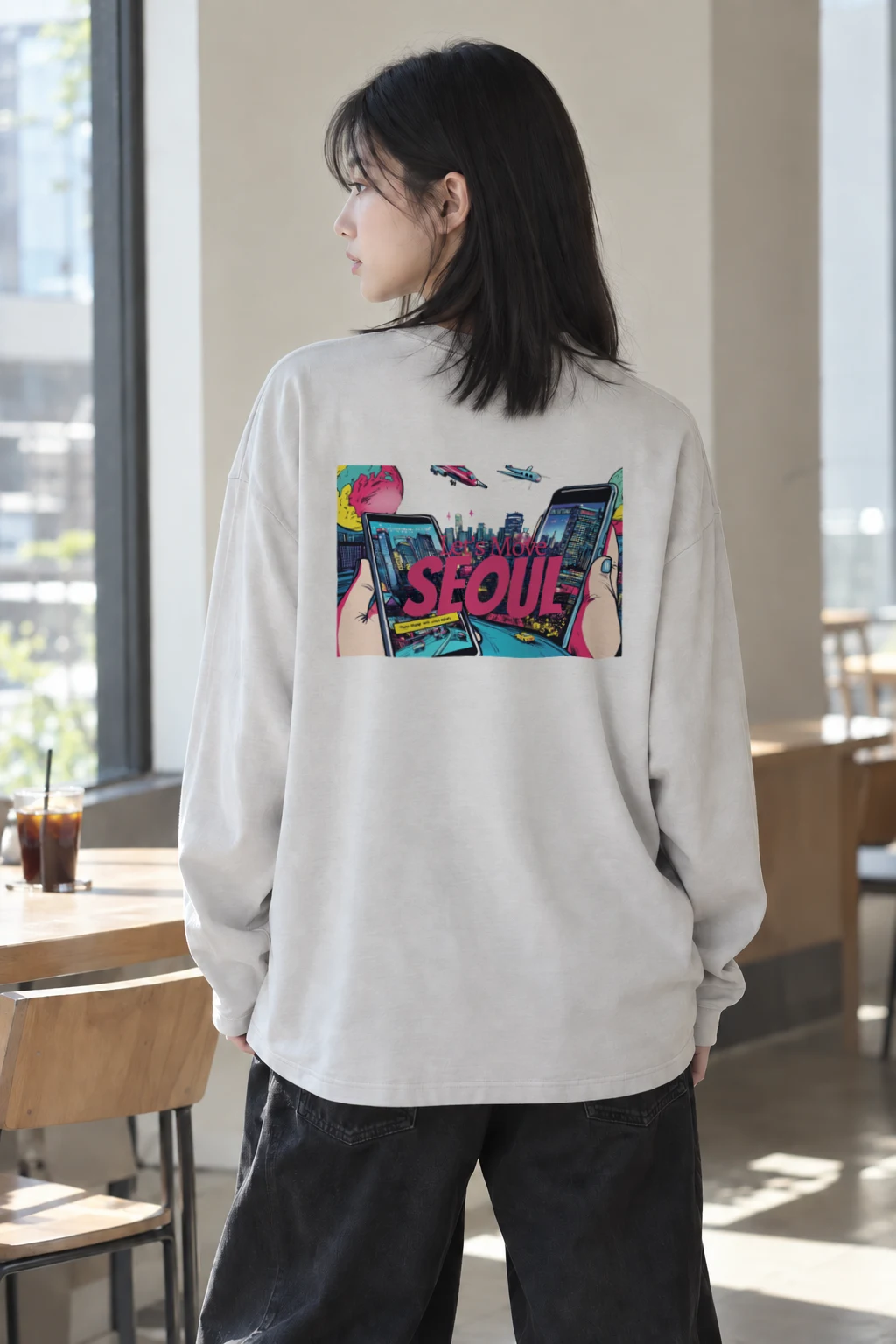 "Seoul Signal" Unisex Longsleeve T-shirt | Gildan 2400