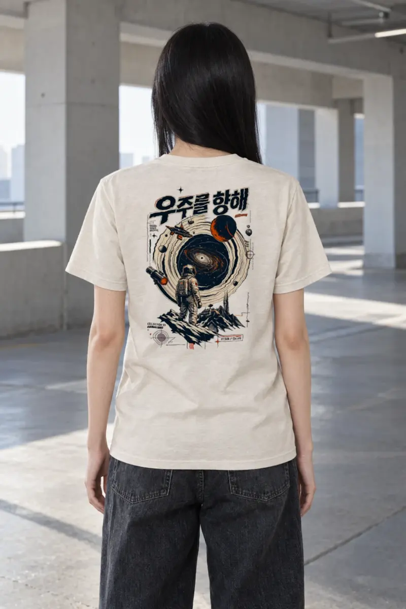 "Seoul Space Archive" Heavyweight Unisex Crewneck T-shirt