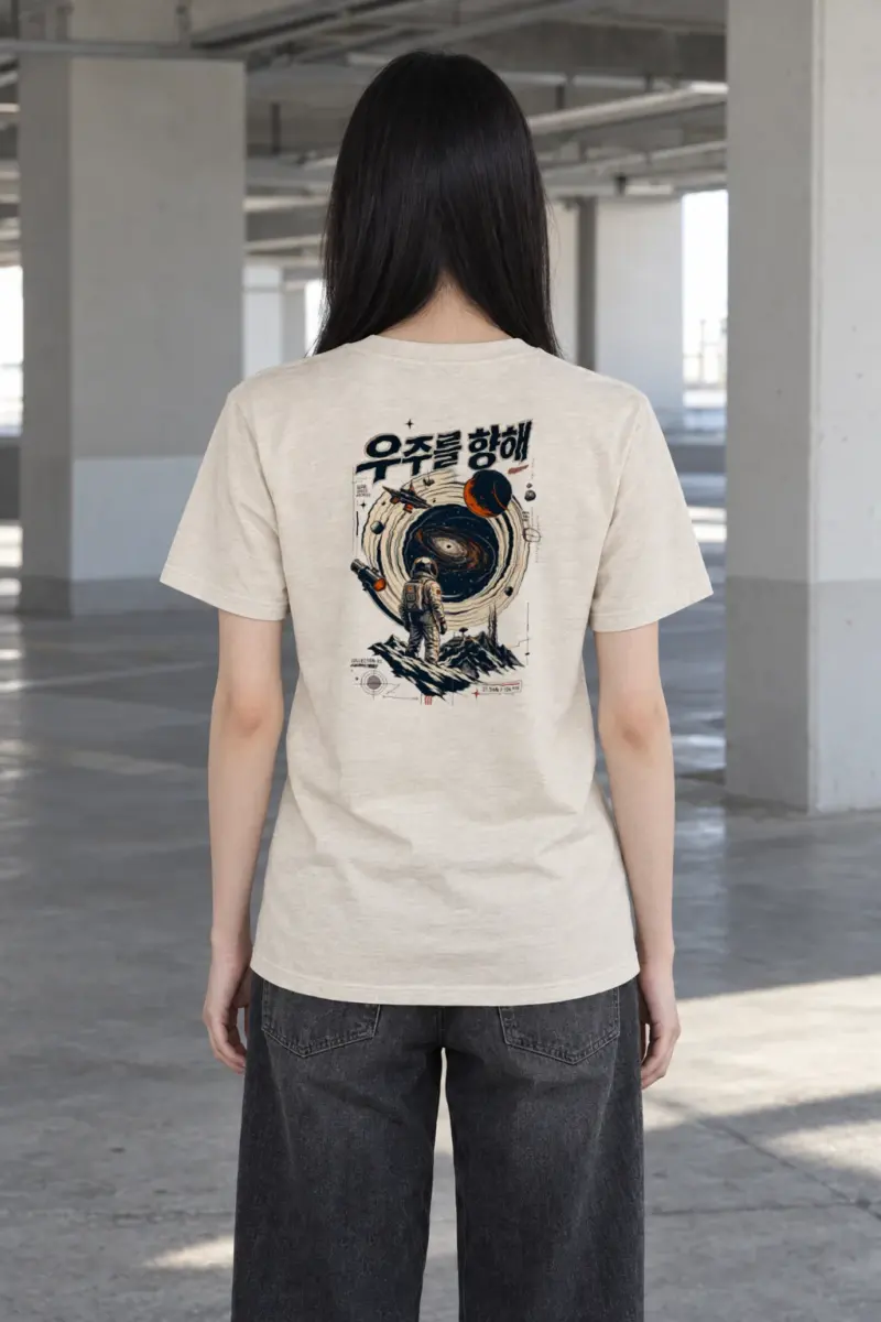 "Seoul Space Archive" Heavyweight Unisex Crewneck T-shirt