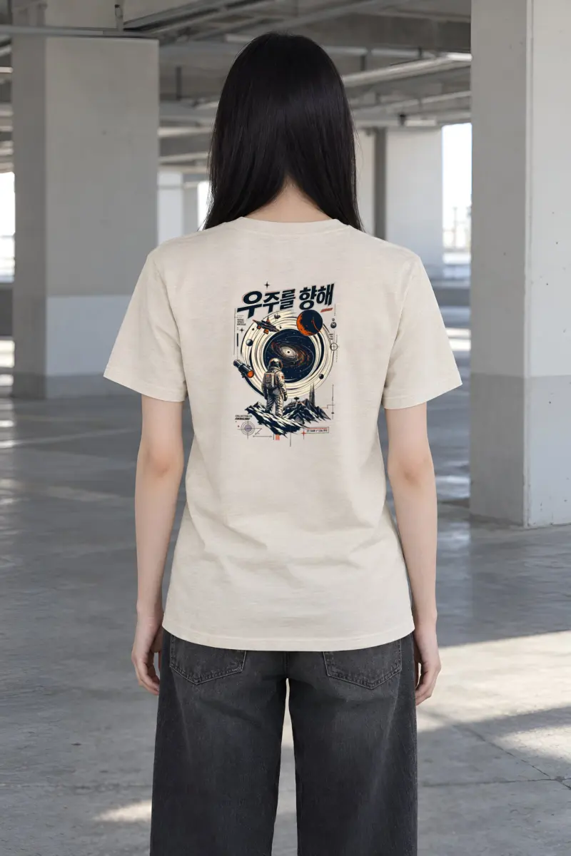 "Seoul Space Archive" Heavyweight Unisex Crewneck T-shirt