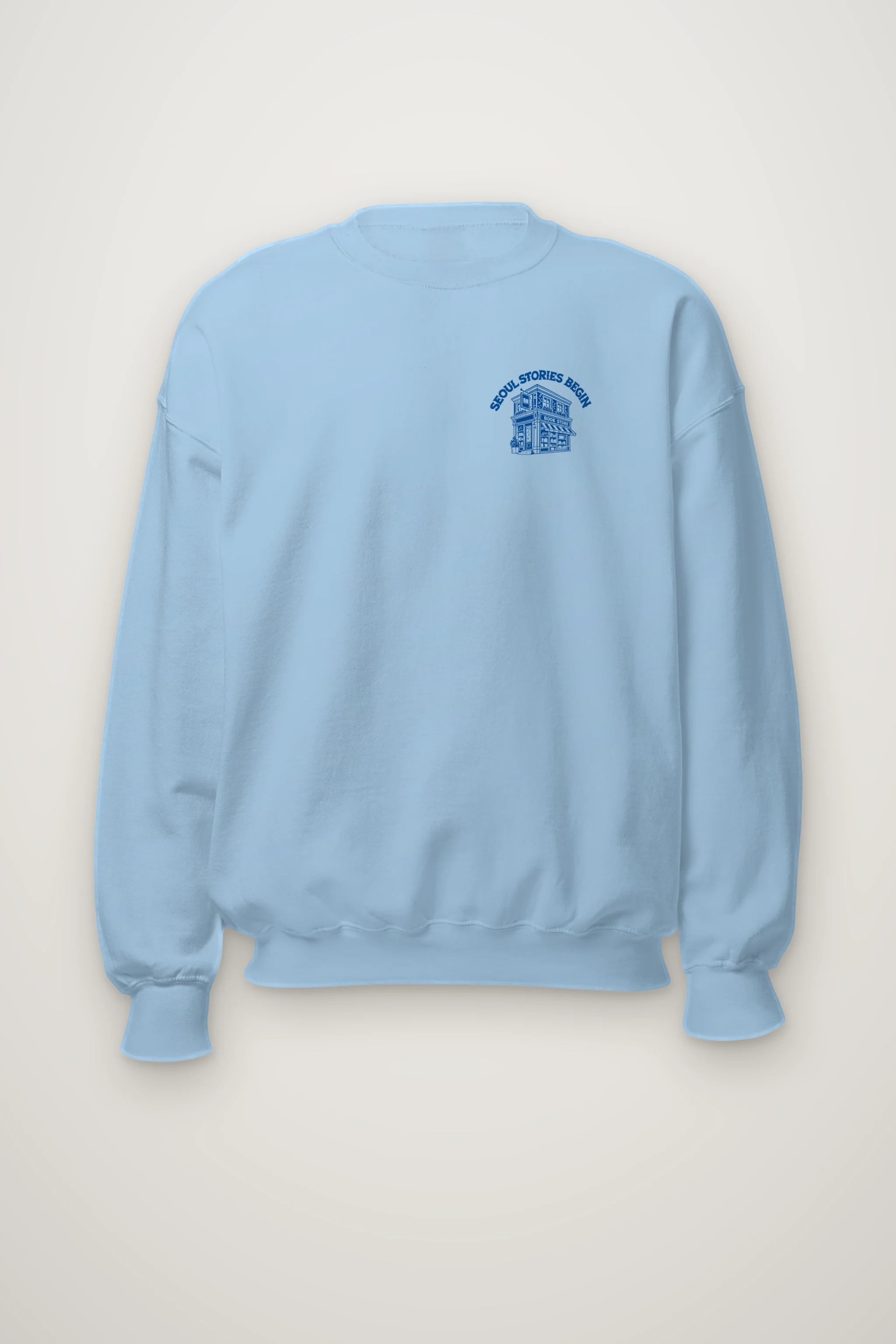 "Seoul Stories Begin" Heavy Blend Unisex Crewneck Sweatshirt