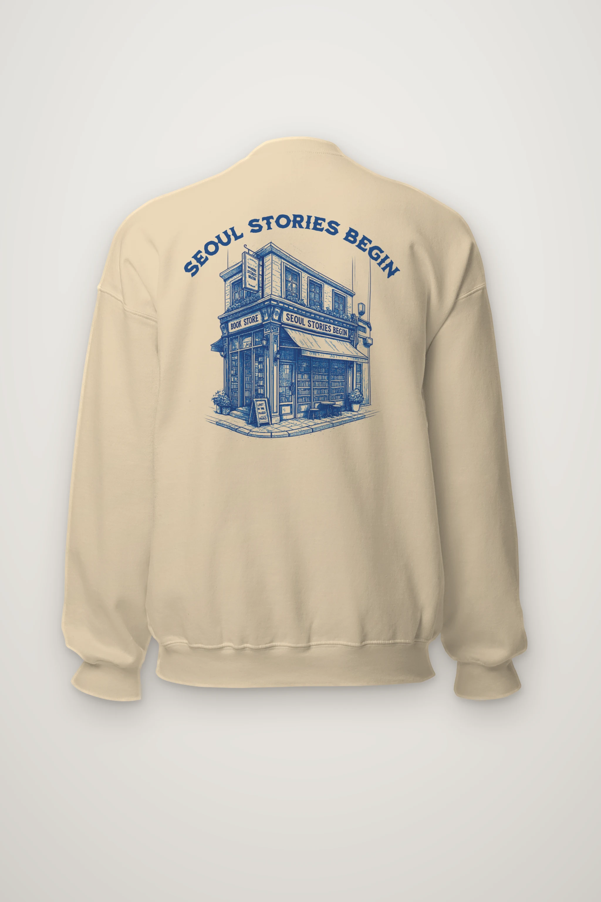 "Seoul Stories Begin" Heavy Blend Unisex Crewneck Sweatshirt