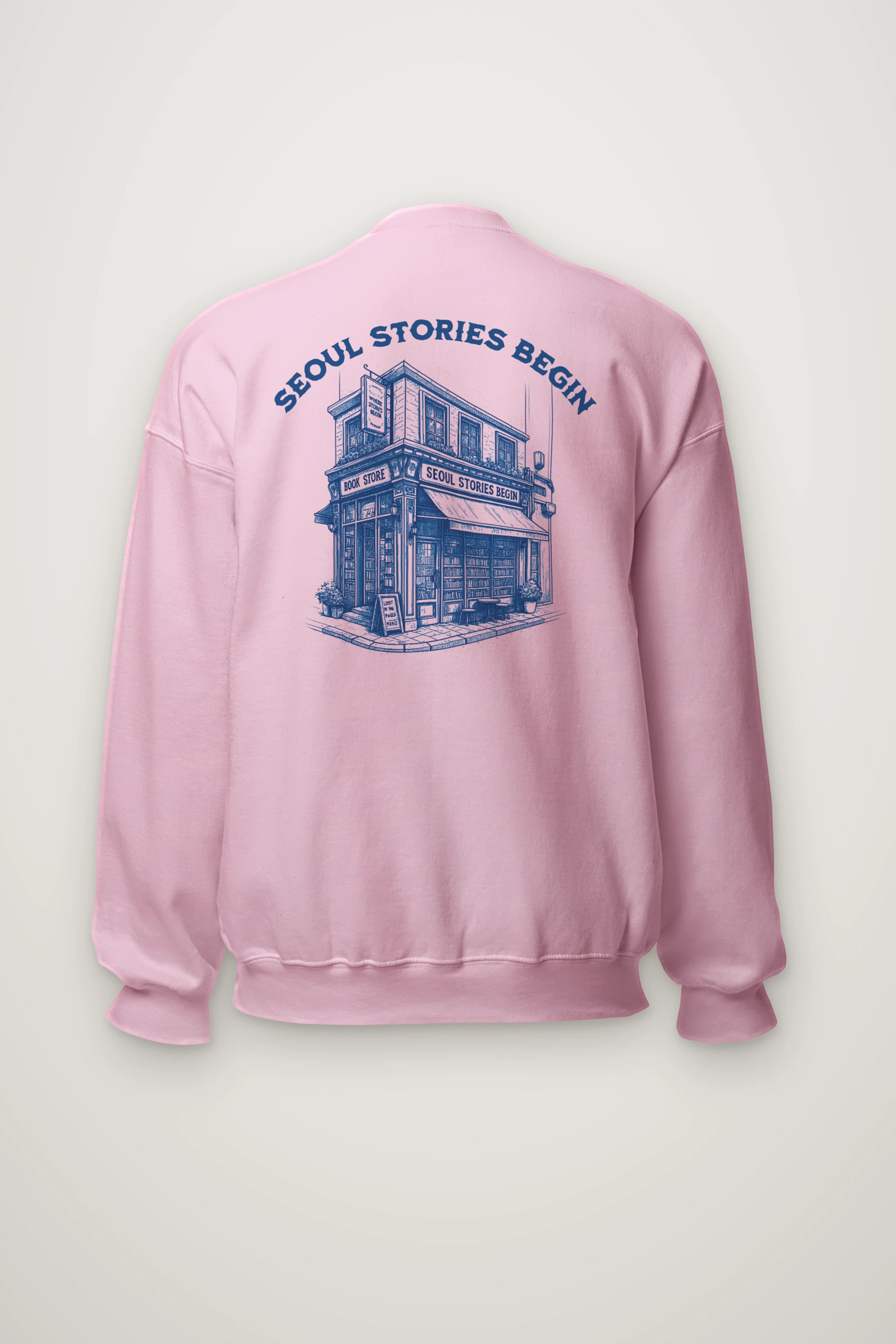 "Seoul Stories Begin" Heavy Blend Unisex Crewneck Sweatshirt
