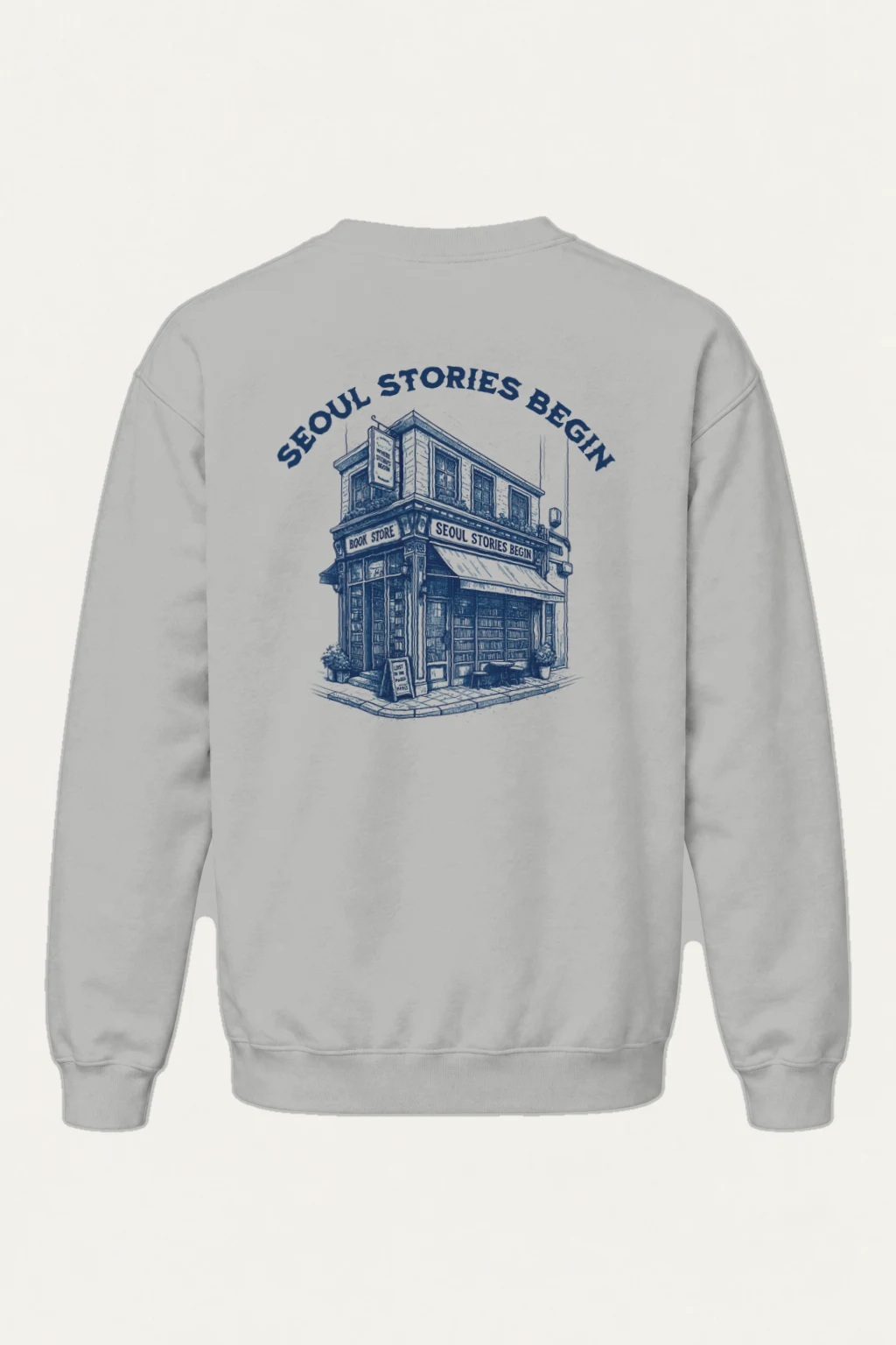 "Seoul Stories Begin" Heavy Blend Unisex Crewneck Sweatshirt | Gildan 18000