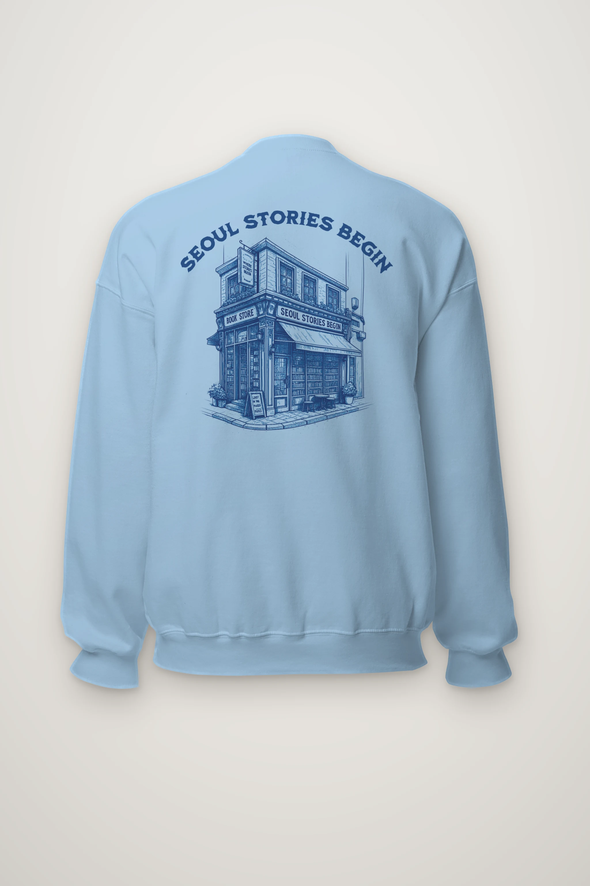 "Seoul Stories Begin" Heavy Blend Unisex Crewneck Sweatshirt