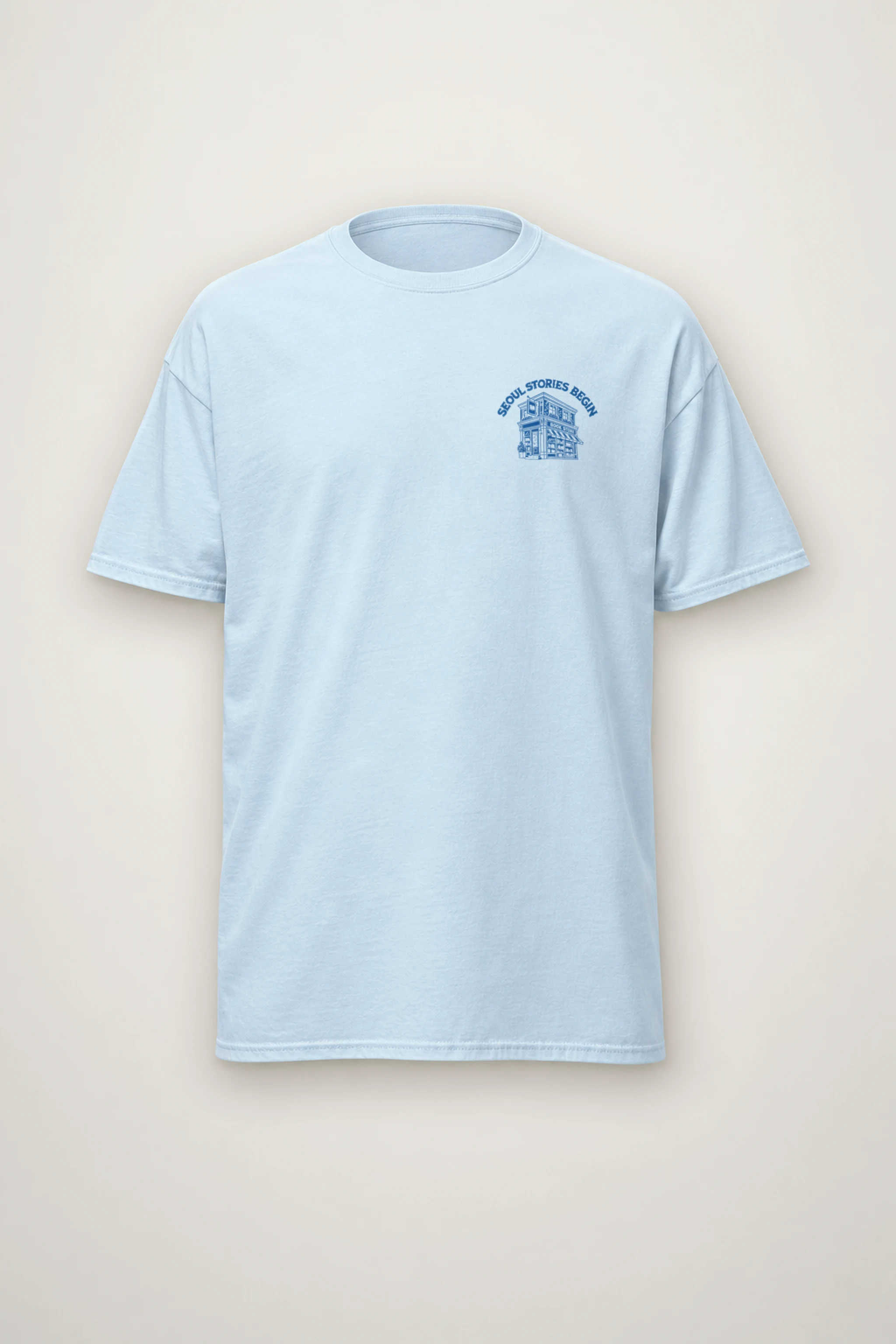 "Seoul Stories Begin" Heavyweight Unisex Crewneck T-shirt