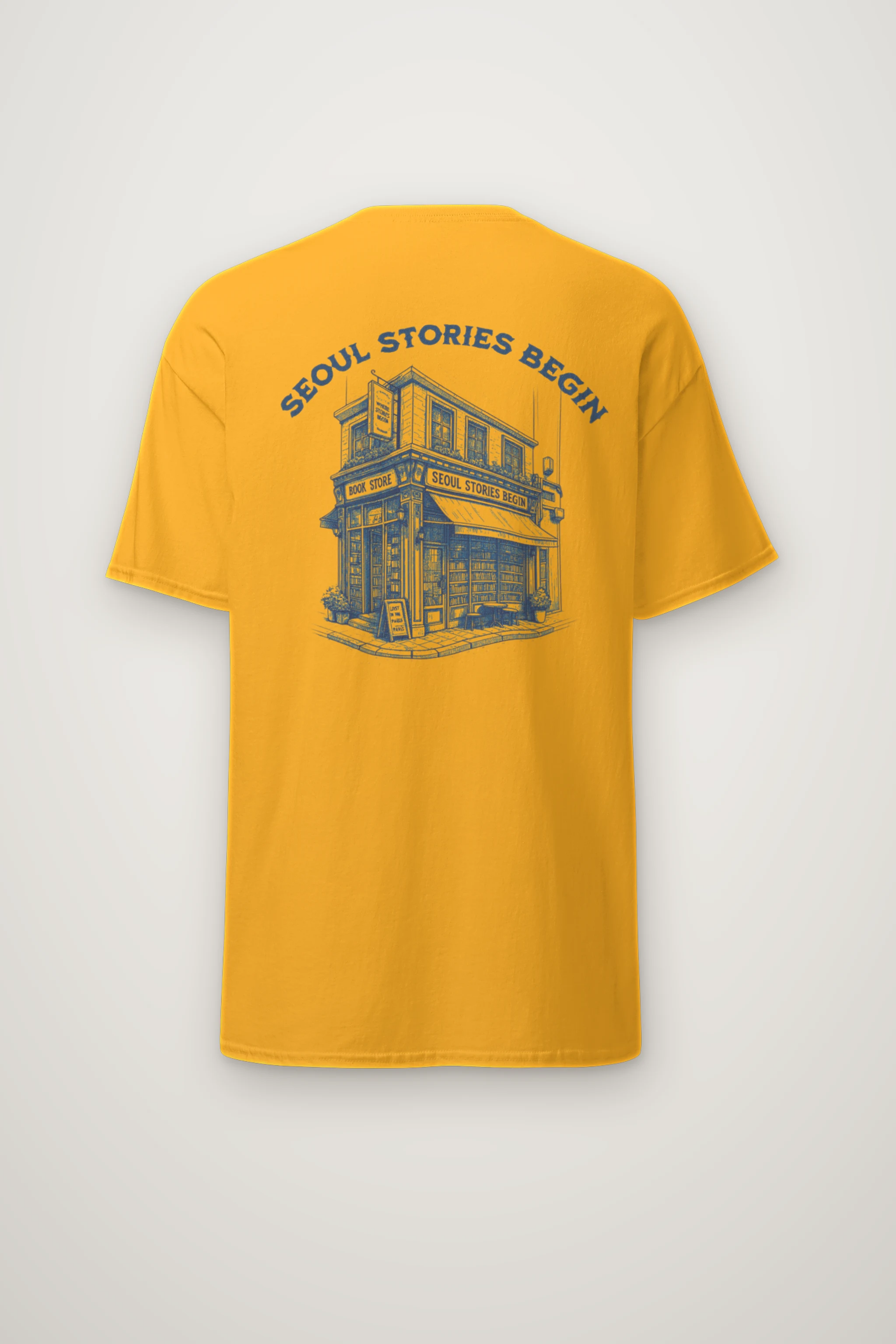 "Seoul Stories Begin" Heavyweight Unisex Crewneck T-shirt