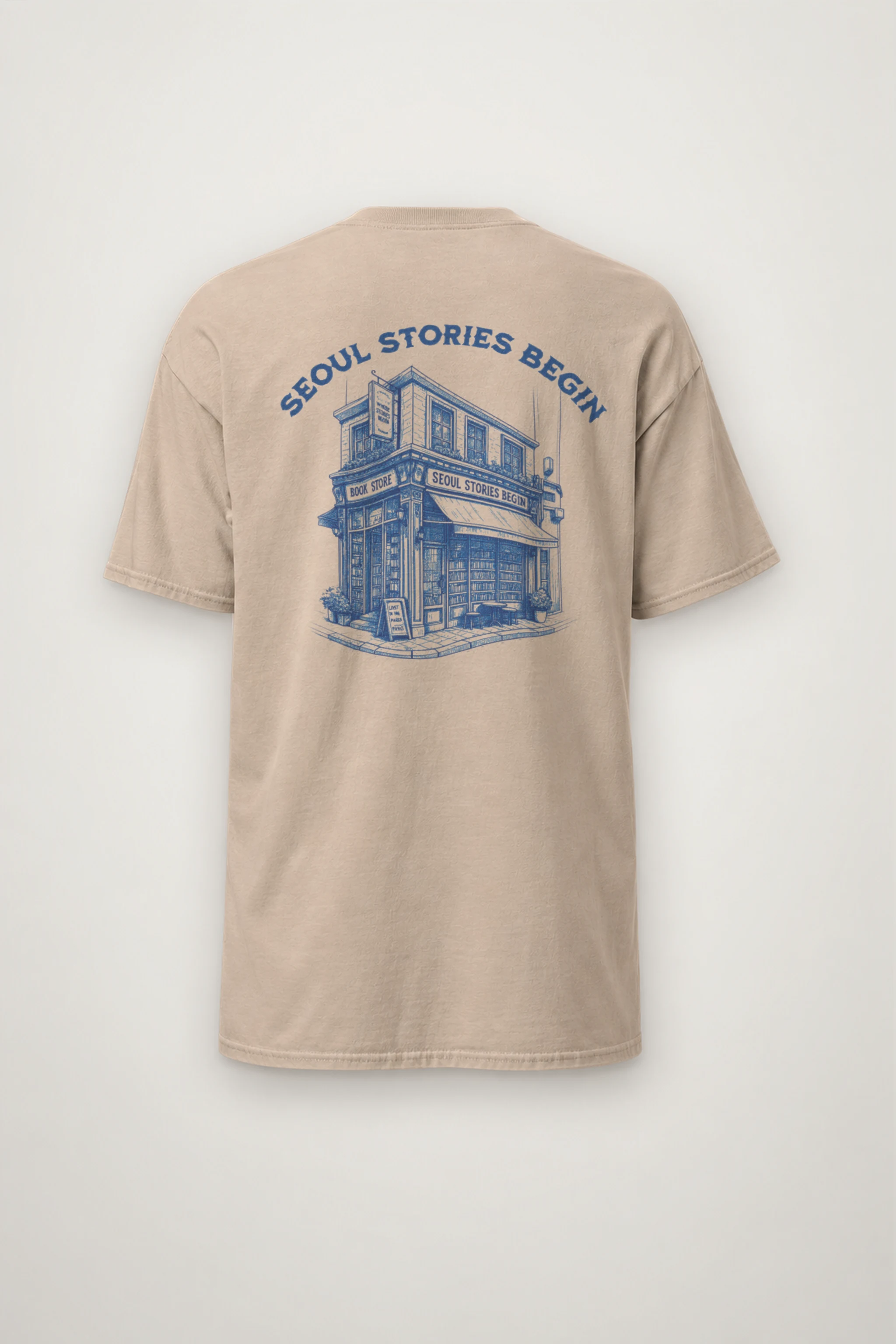 "Seoul Stories Begin" Heavyweight Unisex Crewneck T-shirt