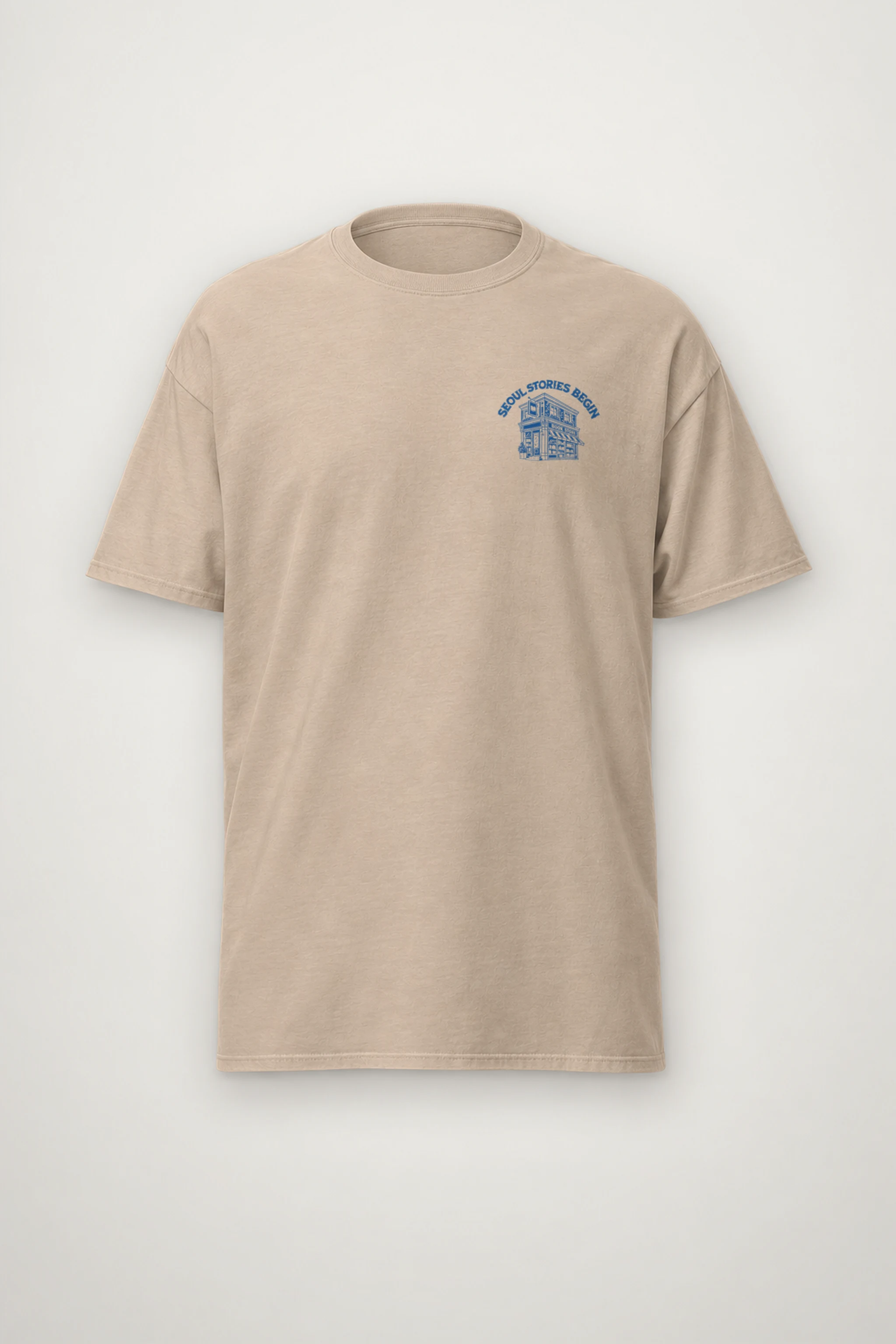 "Seoul Stories Begin" Heavyweight Unisex Crewneck T-shirt