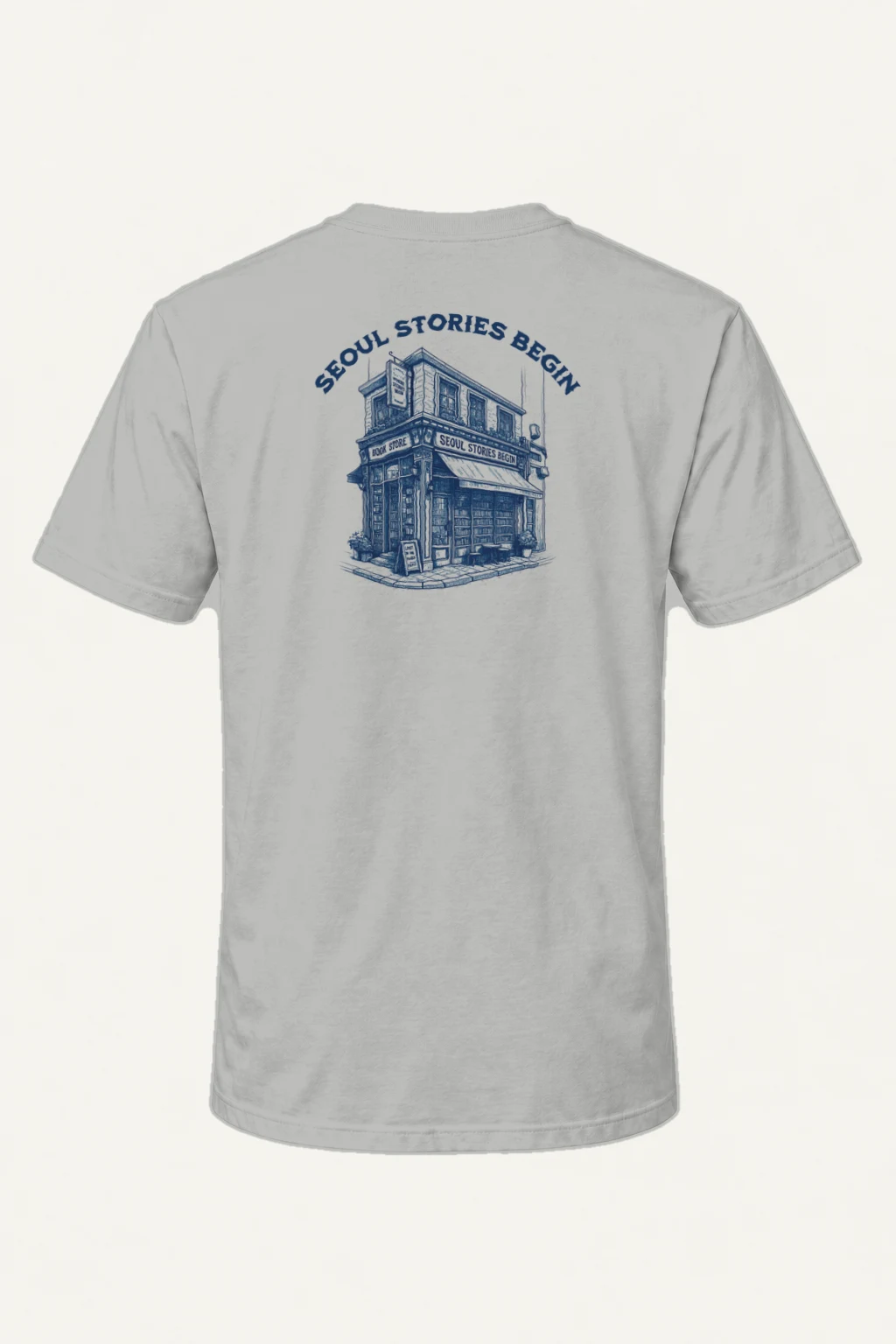 "Seoul Stories Begin" Heavyweight Unisex Crewneck T-shirt | Gildan 5000