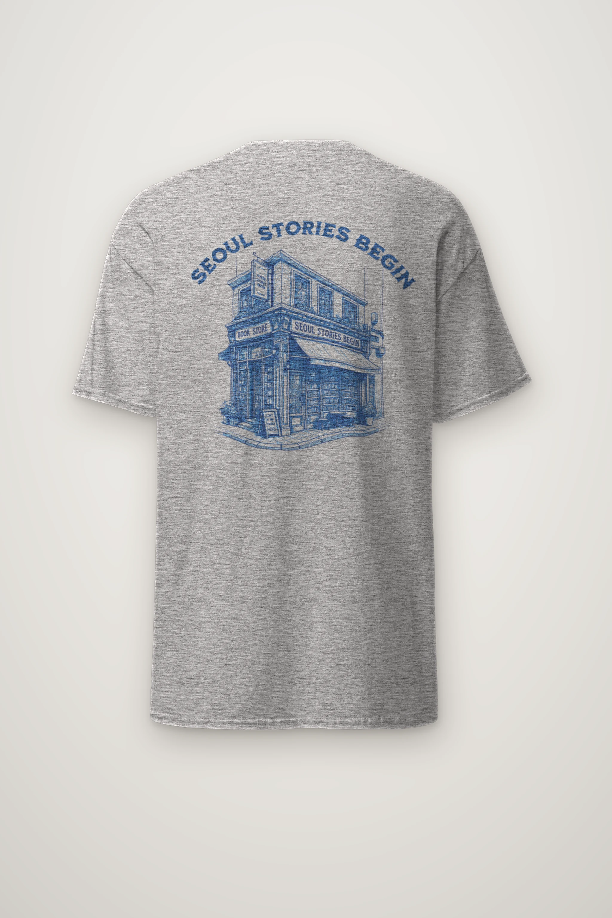 "Seoul Stories Begin" Heavyweight Unisex Crewneck T-shirt