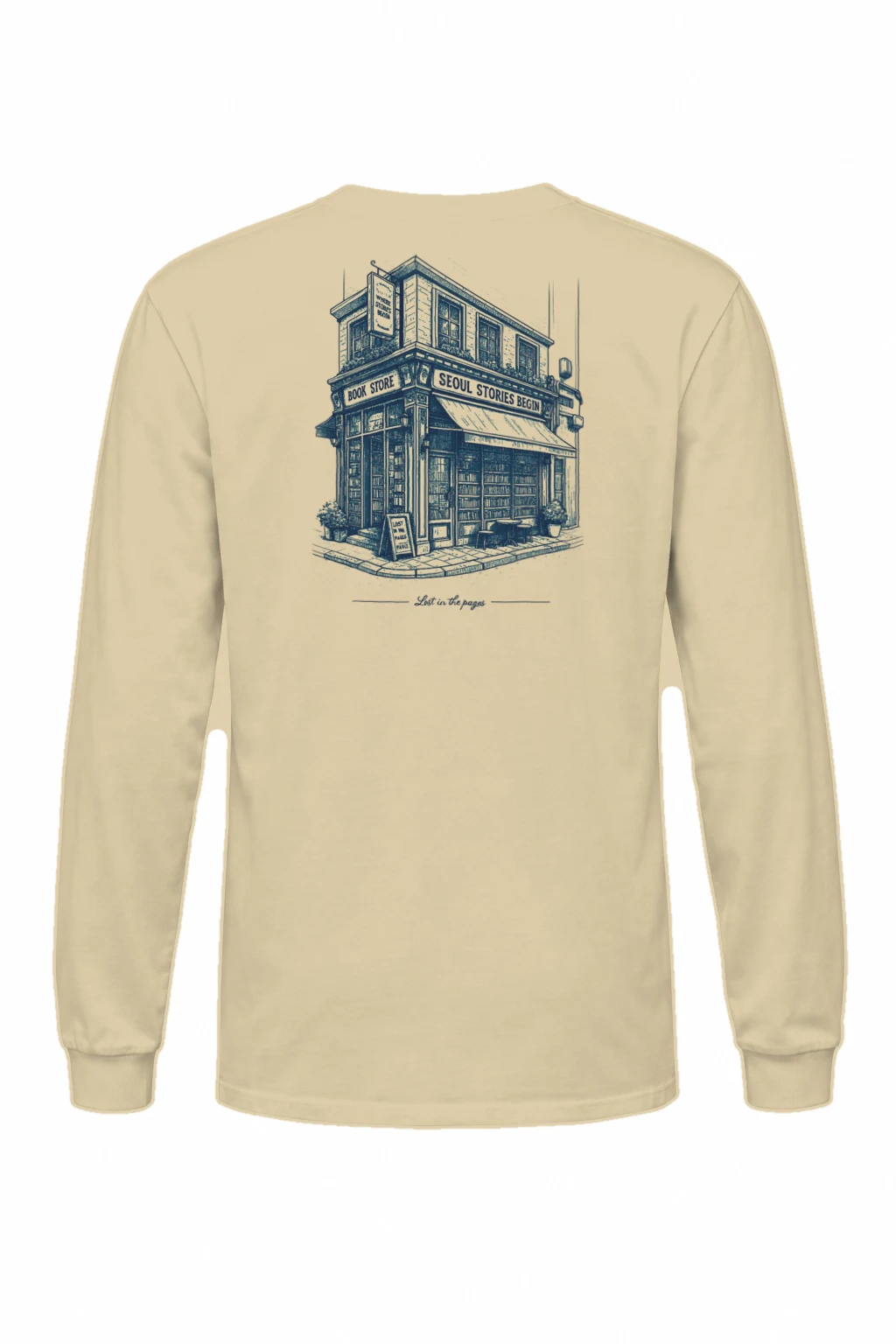 "Seoul Stories Begin" Unisex Longsleeve T-shirt | Gildan 2400
