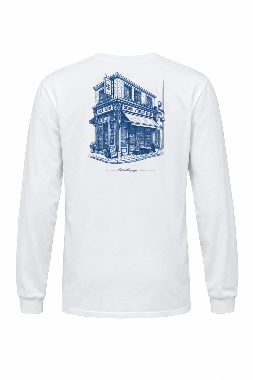 "Seoul Stories Begin" Unisex Longsleeve T-shirt | Gildan 2400