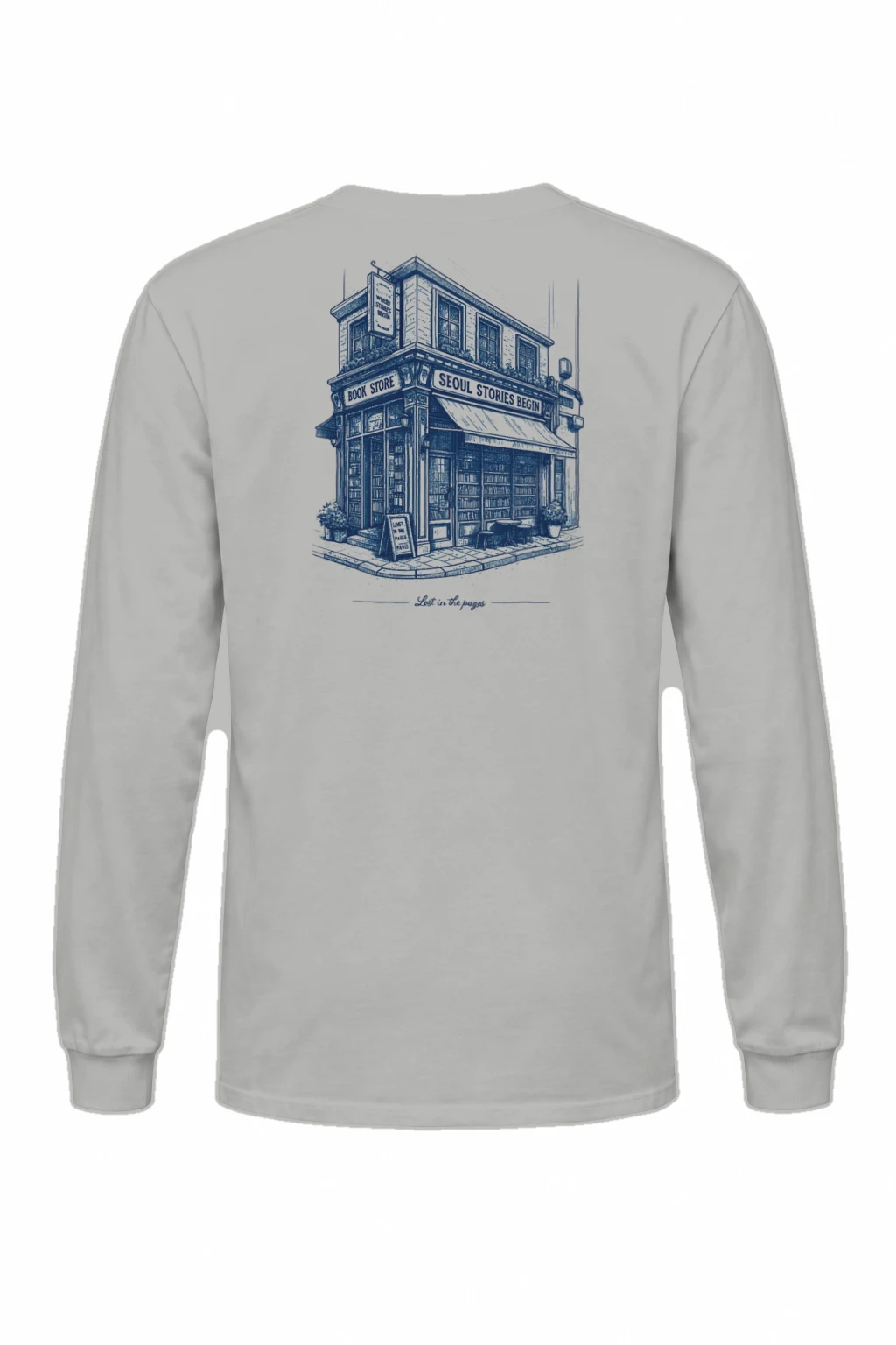 "Seoul Stories Begin" Unisex Longsleeve T-shirt | Gildan 2400