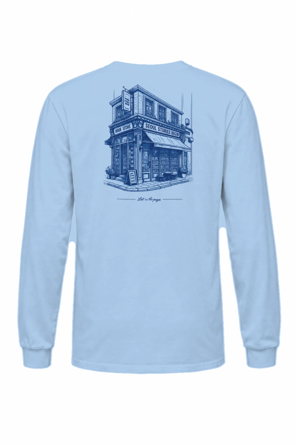 "Seoul Stories Begin" Unisex Longsleeve T-shirt | Gildan 2400