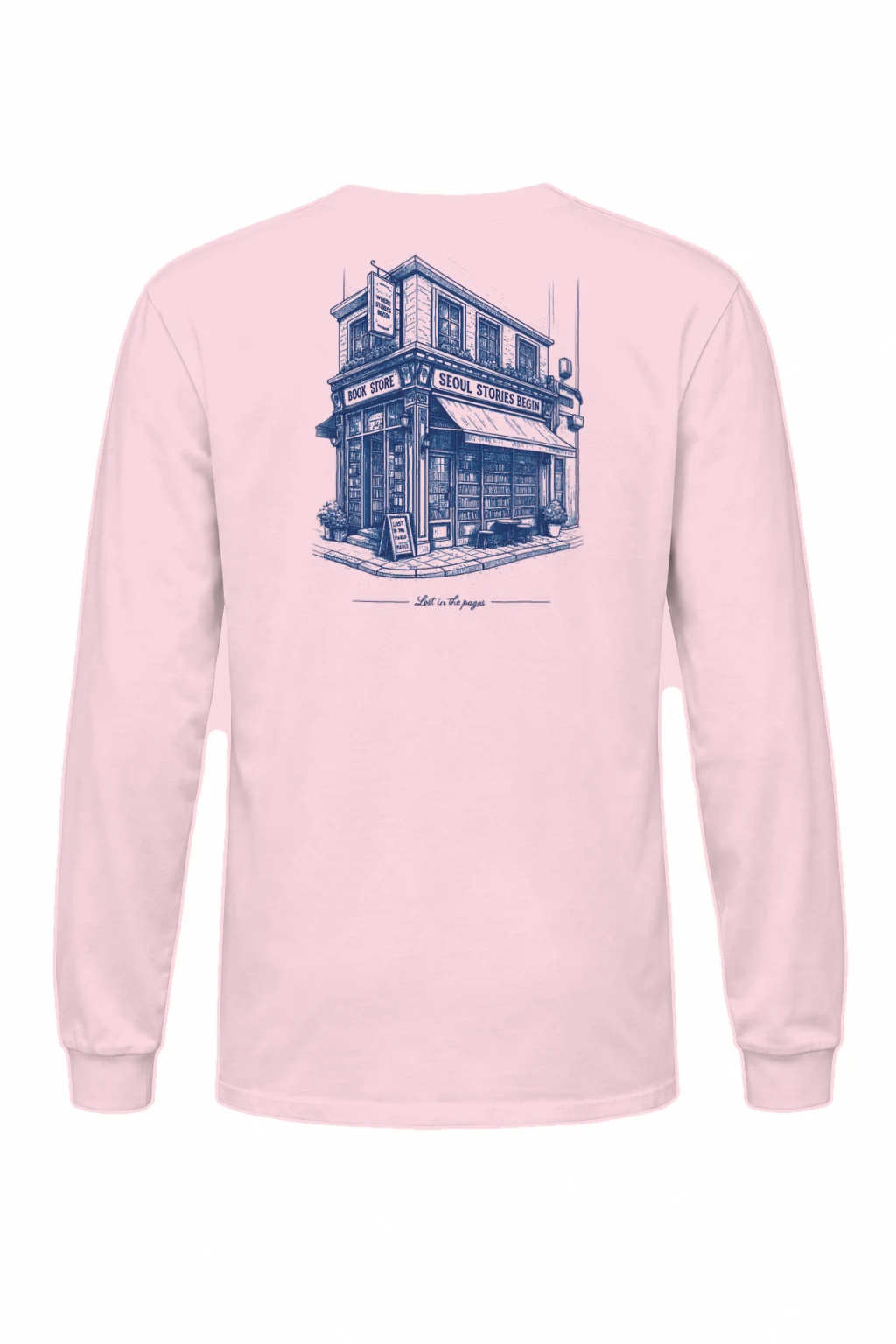 "Seoul Stories Begin" Unisex Longsleeve T-shirt | Gildan 2400