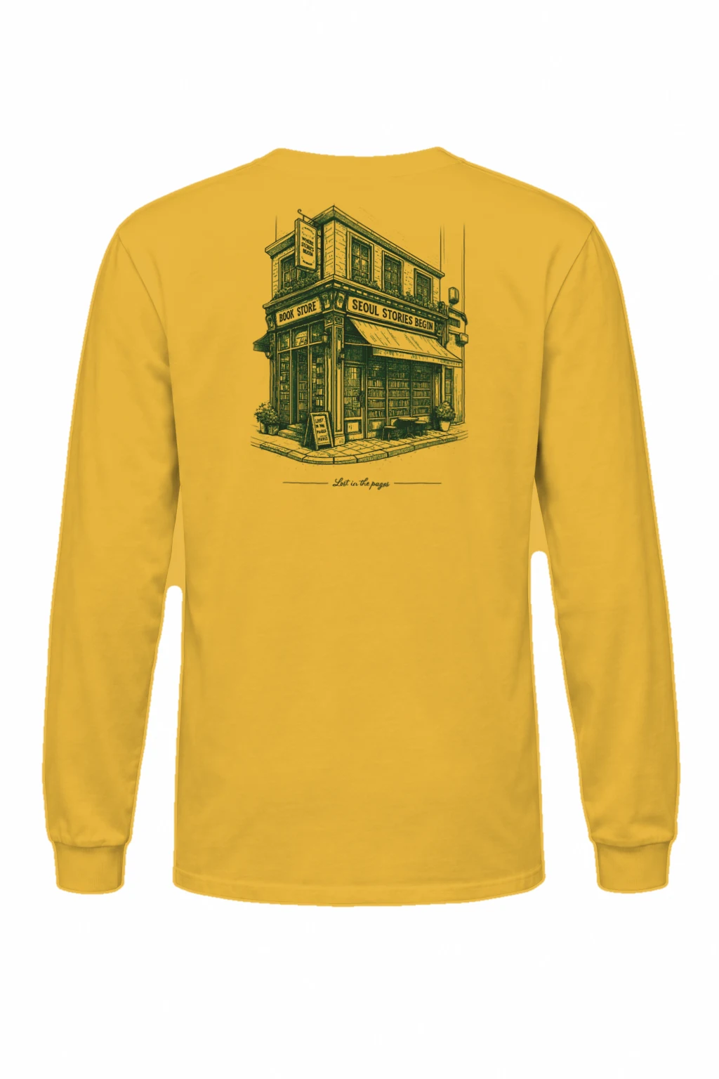 "Seoul Stories Begin" Unisex Longsleeve T-shirt | Gildan 2400