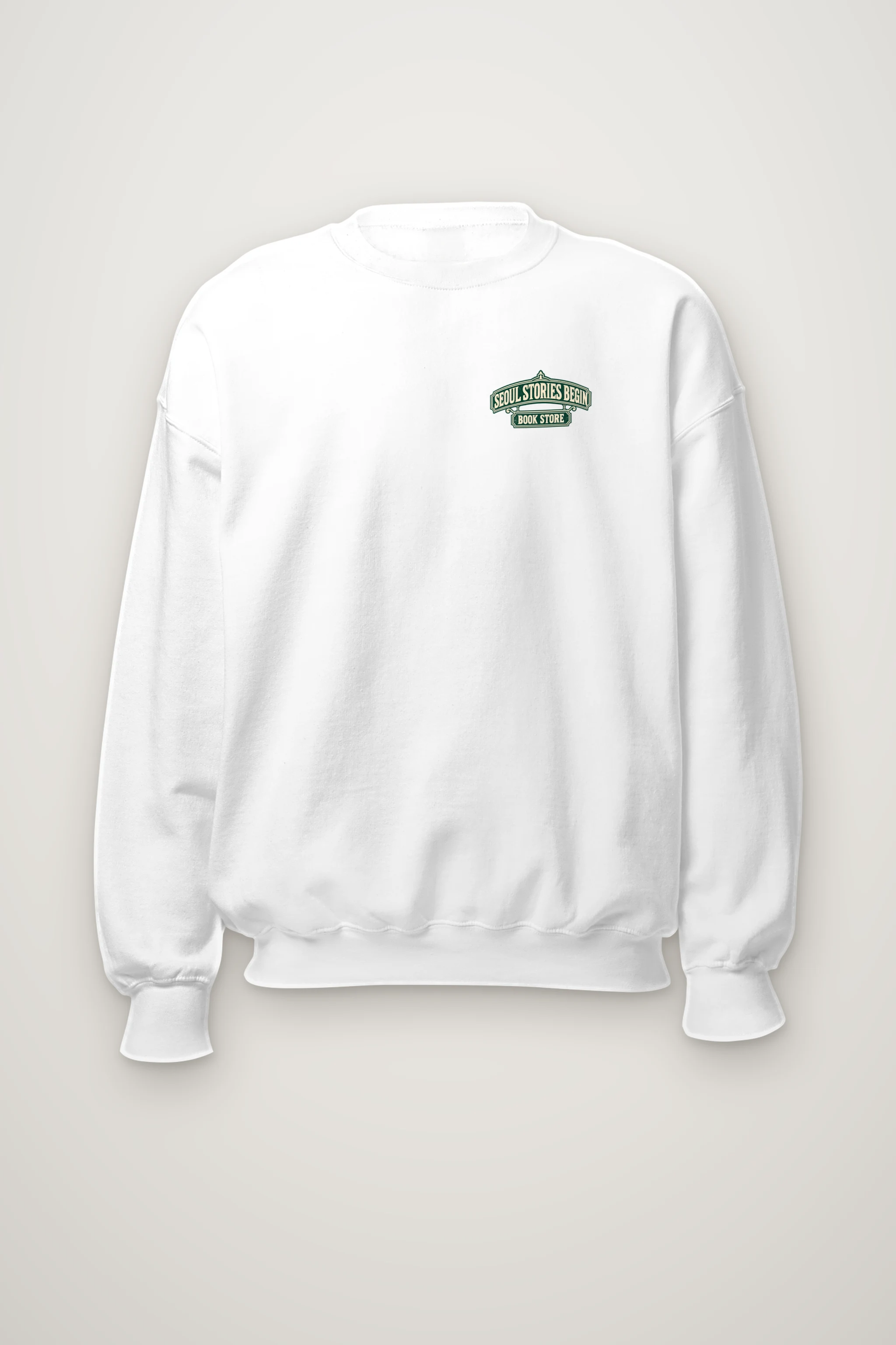 "Seoul Stories Bookstore" Heavy Blend Unisex Crewneck Sweatshirt