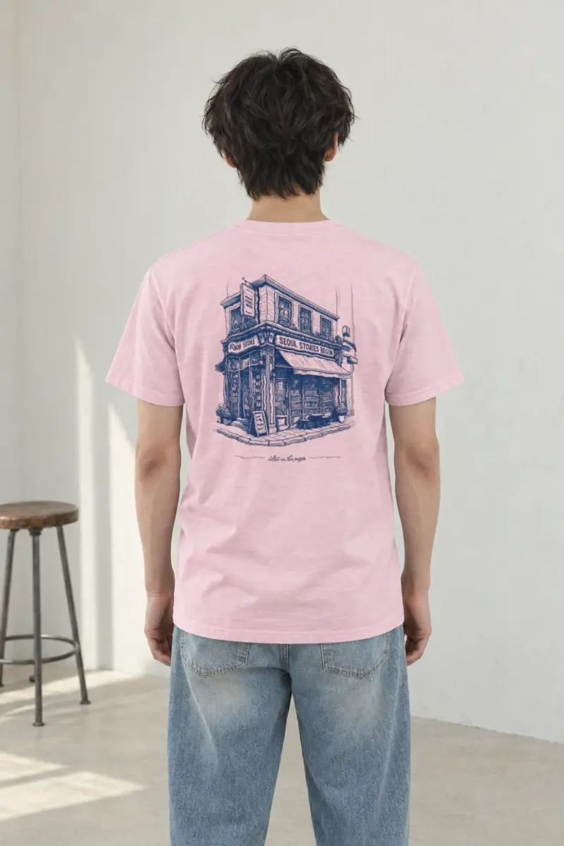 "Seoul Stories Bookstore" Heavyweight Unisex Crewneck T-shirt