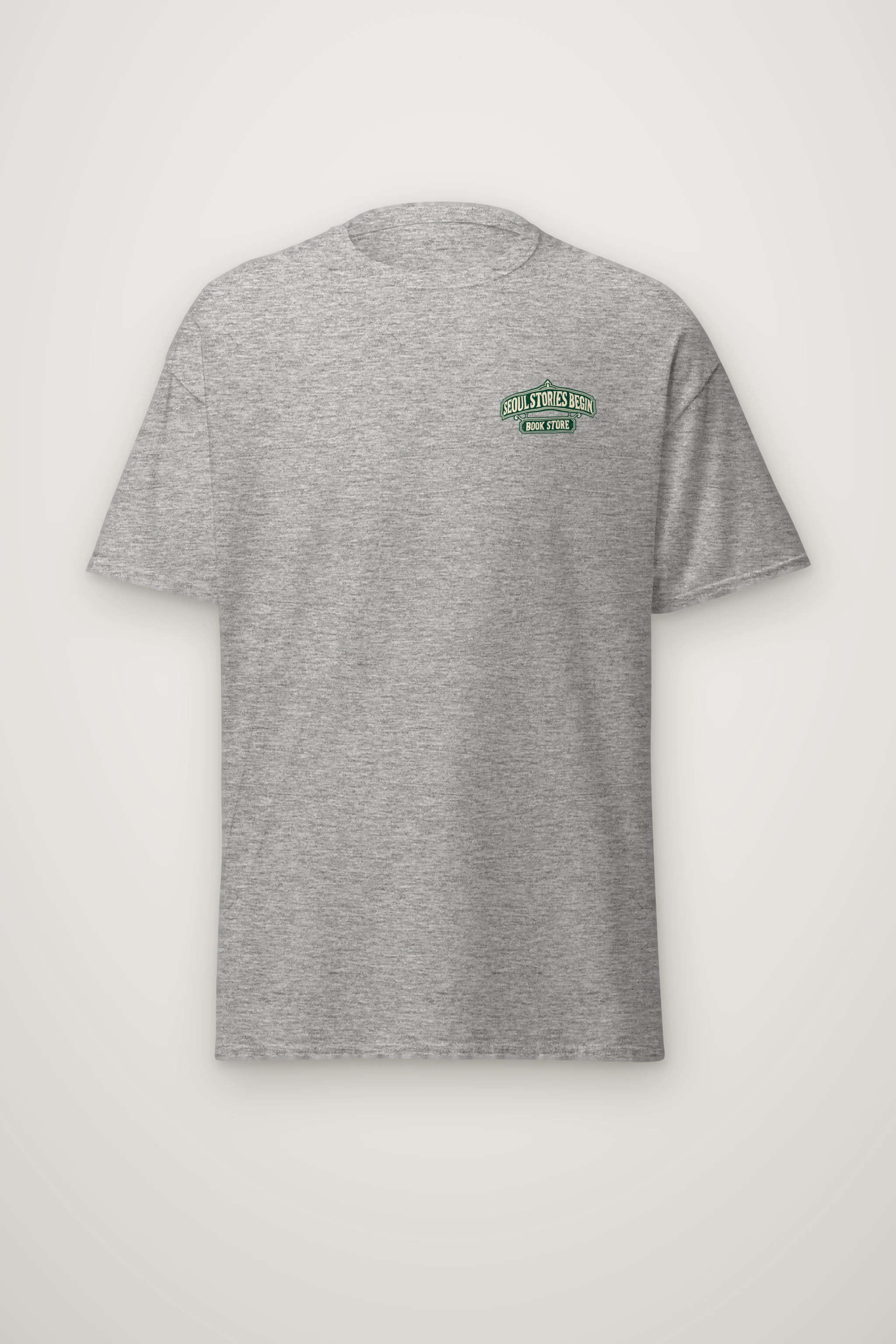 "Seoul Stories Bookstore" Heavyweight Unisex Crewneck T-shirt