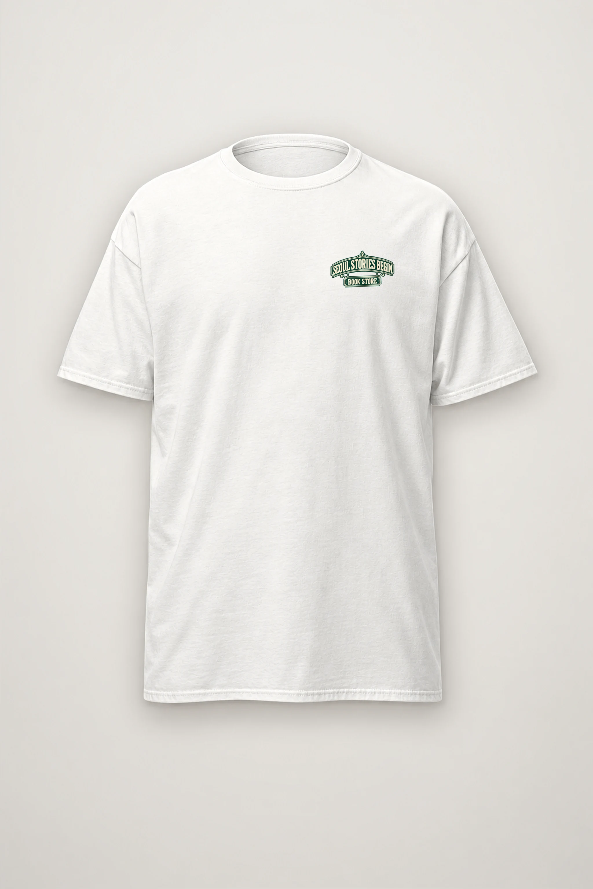 "Seoul Stories Bookstore" Heavyweight Unisex Crewneck T-shirt