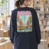 "Seoul Street Bloom" Unisex Longsleeve T-shirt | Gildan 2400
