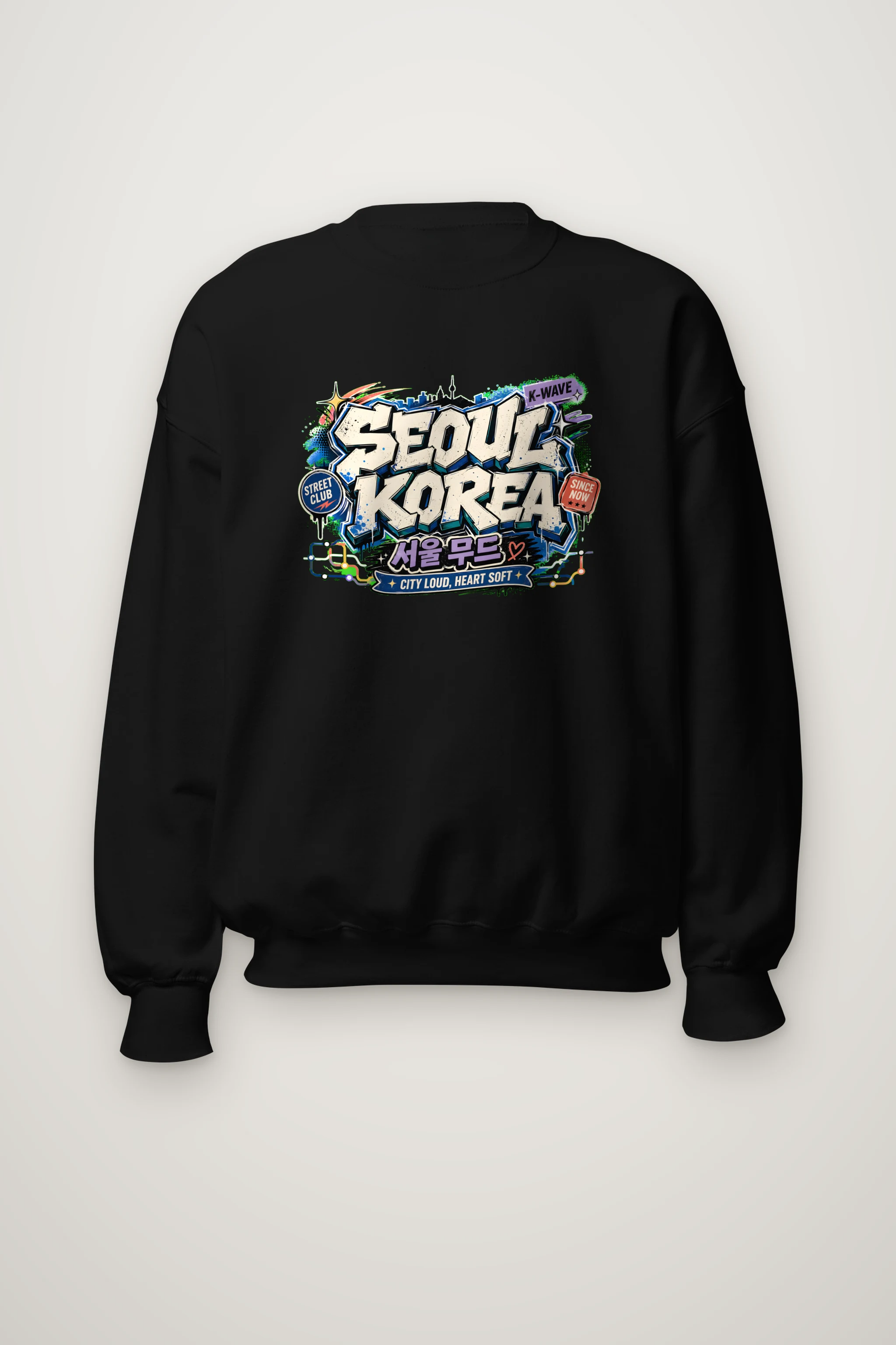 "Seoul Street Club" Heavy Blend Unisex Crewneck Sweatshirt