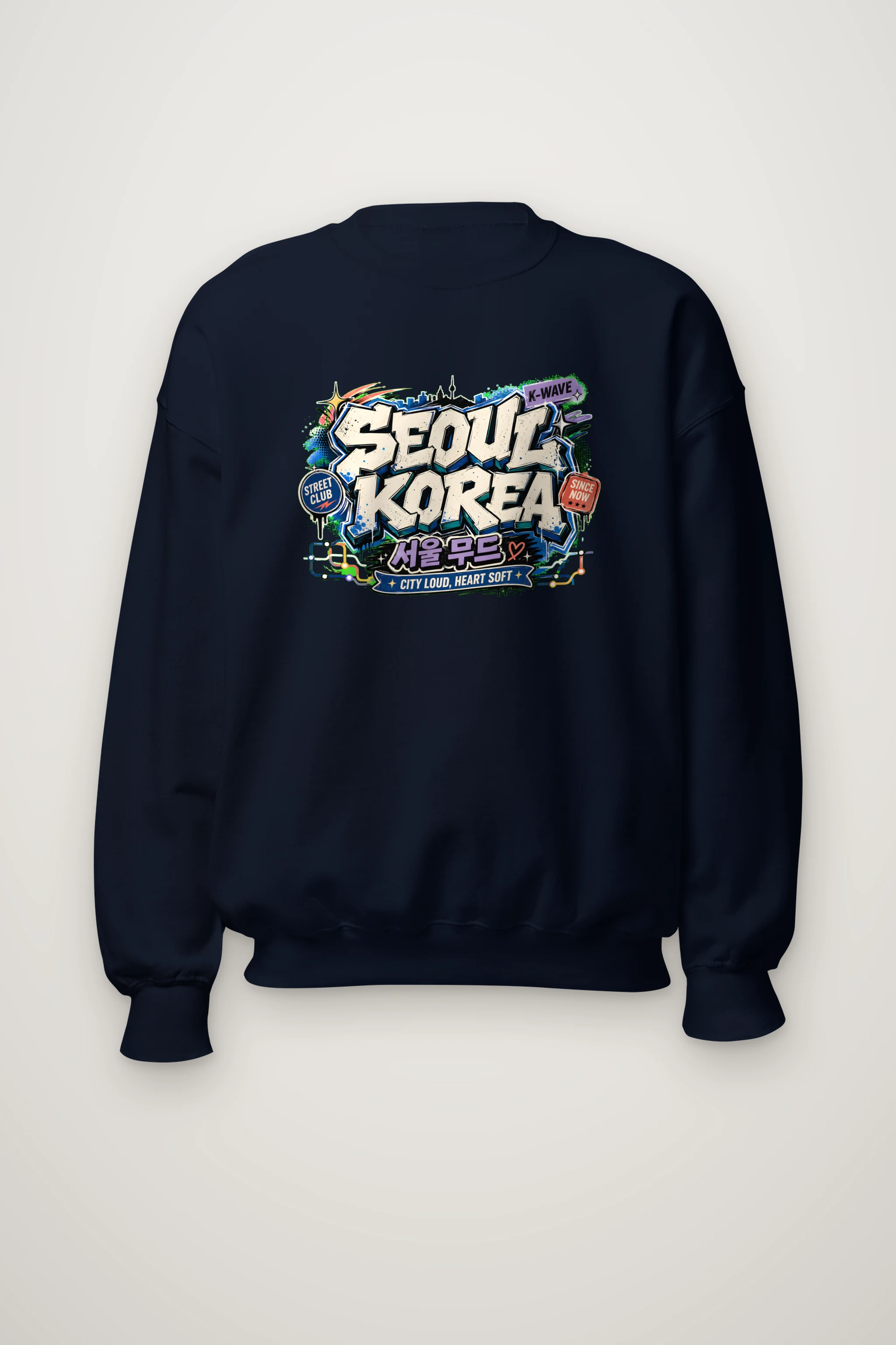 "Seoul Street Club" Heavy Blend Unisex Crewneck Sweatshirt