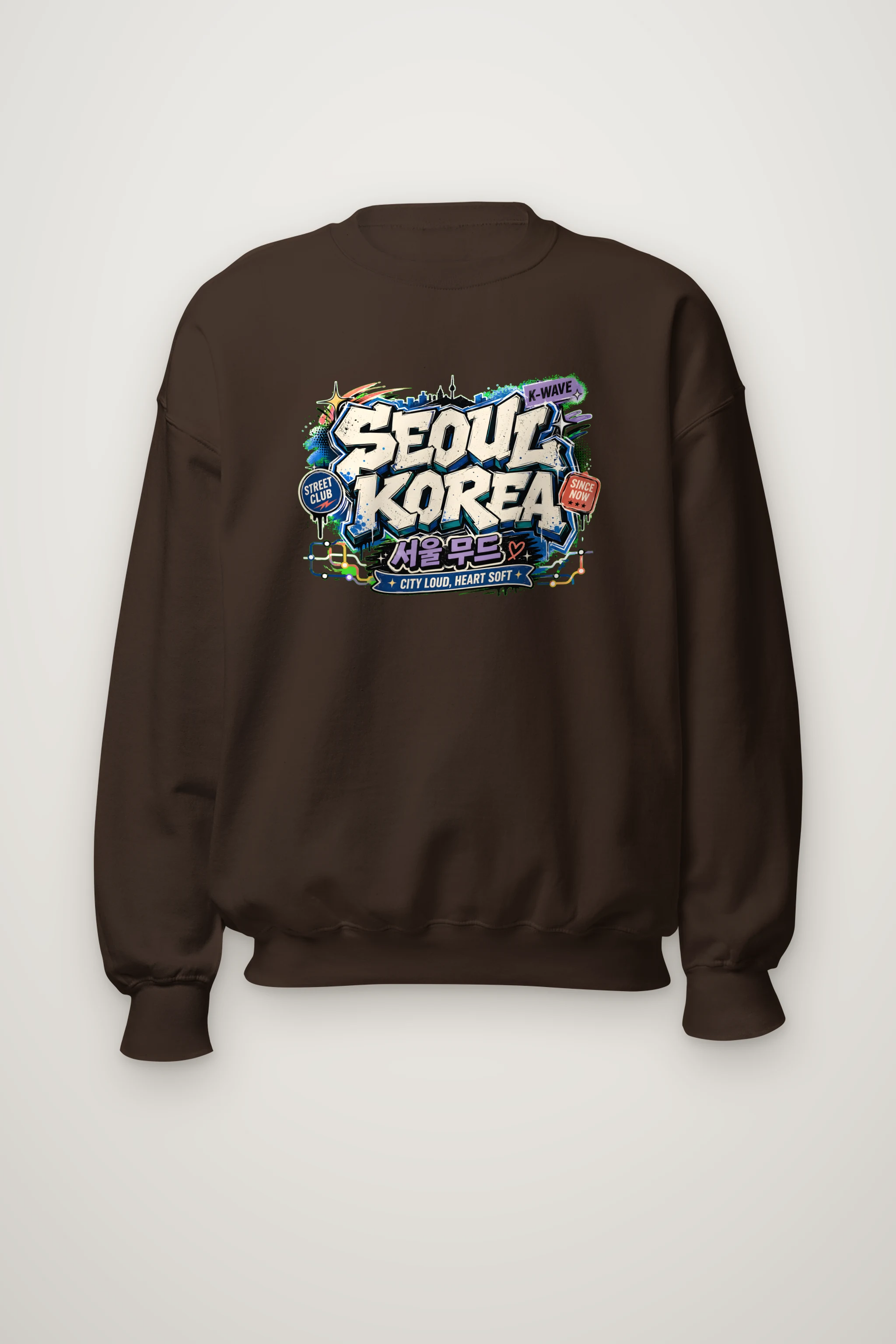 "Seoul Street Club" Heavy Blend Unisex Crewneck Sweatshirt