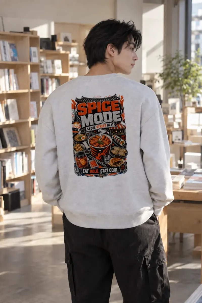 "Seoul Street Heat" Heavy Blend Unisex Crewneck Sweatshirt | Gildan 18000
