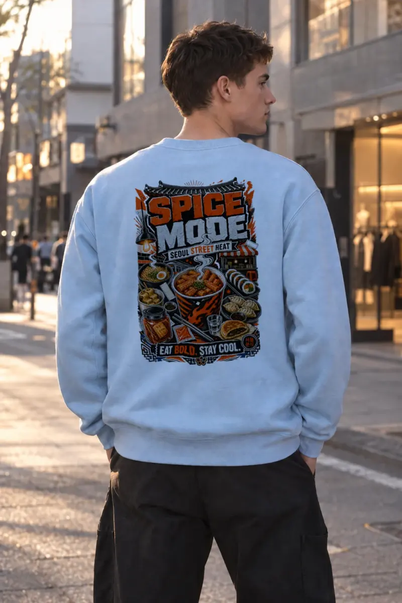 "Seoul Street Heat" Heavy Blend Unisex Crewneck Sweatshirt | Gildan 18000