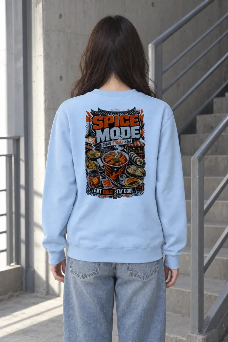 "Seoul Street Heat" Heavy Blend Unisex Crewneck Sweatshirt