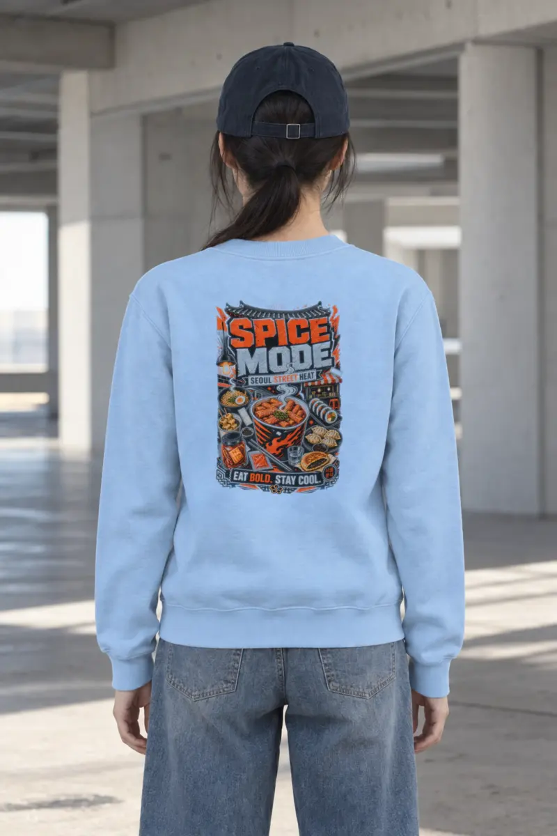 "Seoul Street Heat" Heavy Blend Unisex Crewneck Sweatshirt