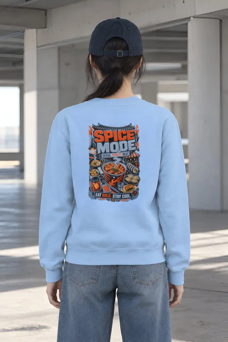 "Seoul Street Heat" Heavy Blend Unisex Crewneck Sweatshirt