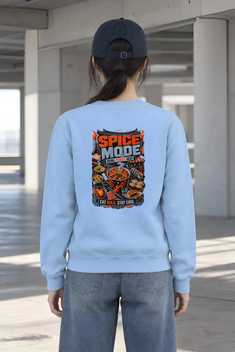 "Seoul Street Heat" Heavy Blend Unisex Crewneck Sweatshirt