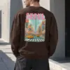 "Seoul Street Scene" Heavy Blend Unisex Crewneck Sweatshirt | Gildan 18000