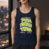 "Seoul Street Study Push Through Town" Unisex Jersey Tank
