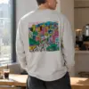 "Seoul Streetscape" Unisex Longsleeve T-shirt | Gildan 2400