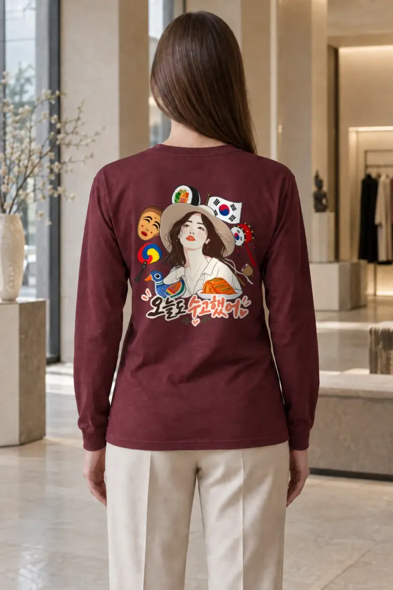 "Seoul Table Stories" Unisex Longsleeve T-shirt | Gildan 2400