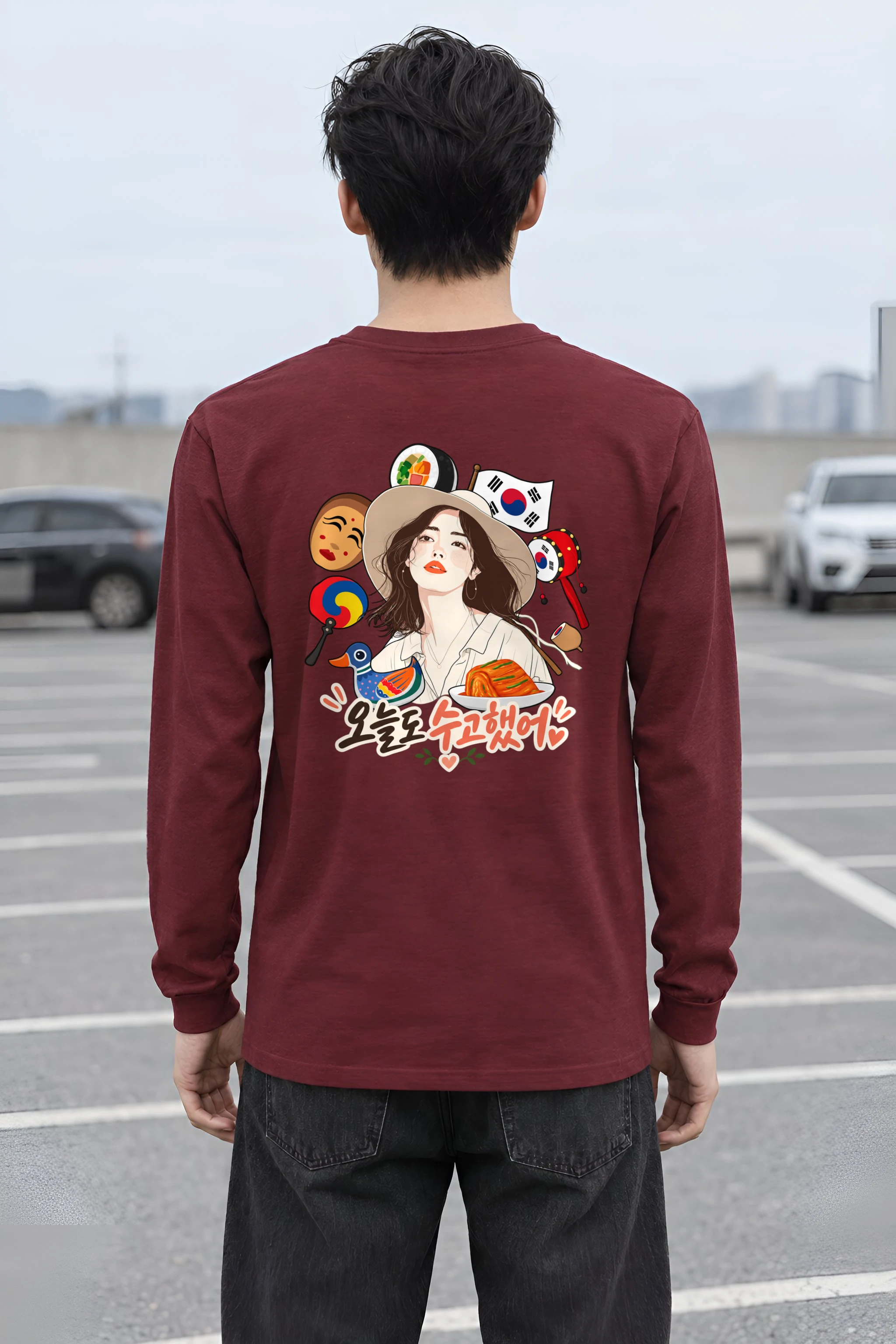 "Seoul Table Stories" Unisex Longsleeve T-shirt