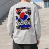 "Seoul Taegeuk Wave" Unisex Longsleeve T-shirt | Gildan 2400