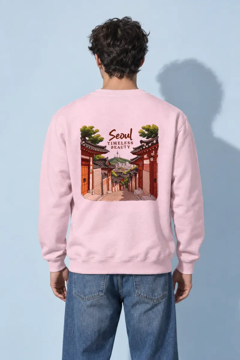 "Seoul Timeless Beauty" Heavy Blend Unisex Crewneck Sweatshirt | Gildan 18000